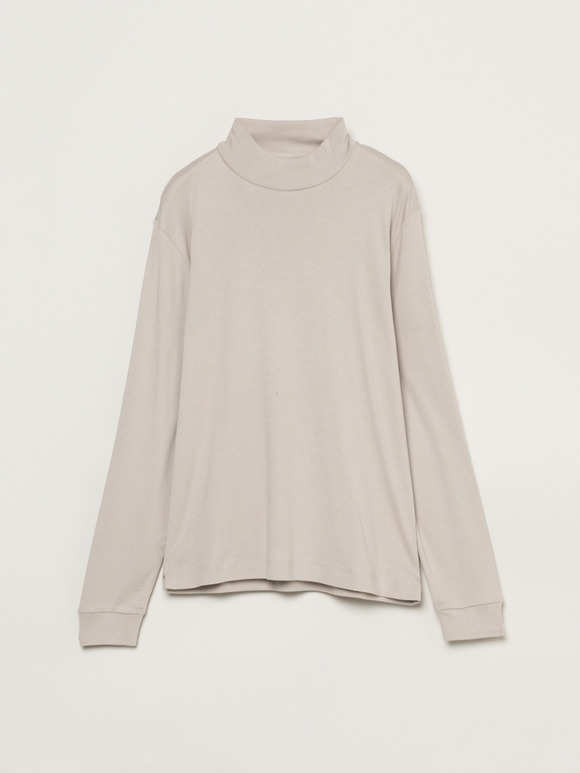 Men's brushed rib l/s mock neck