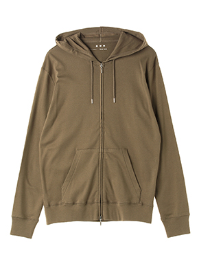 Men's brushed rib double hoody 詳細画像