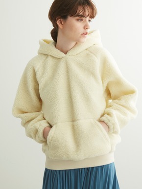 Fleece boa l/s hoody pullover 詳細画像