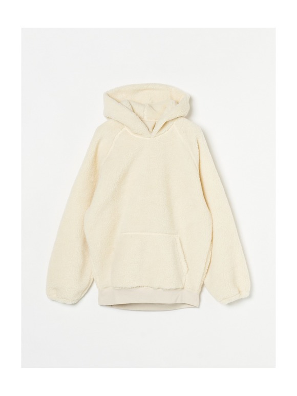 Fleece boa l/s hoody pullover