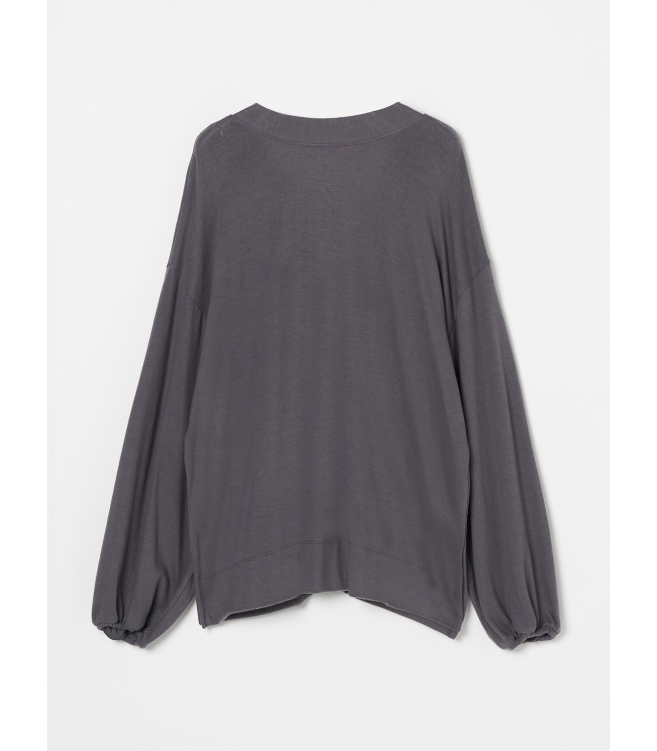 【Naoko Okusa x three dots】Brushed sweater volume sleeve 2way cardy 詳細画像 shark grey 1