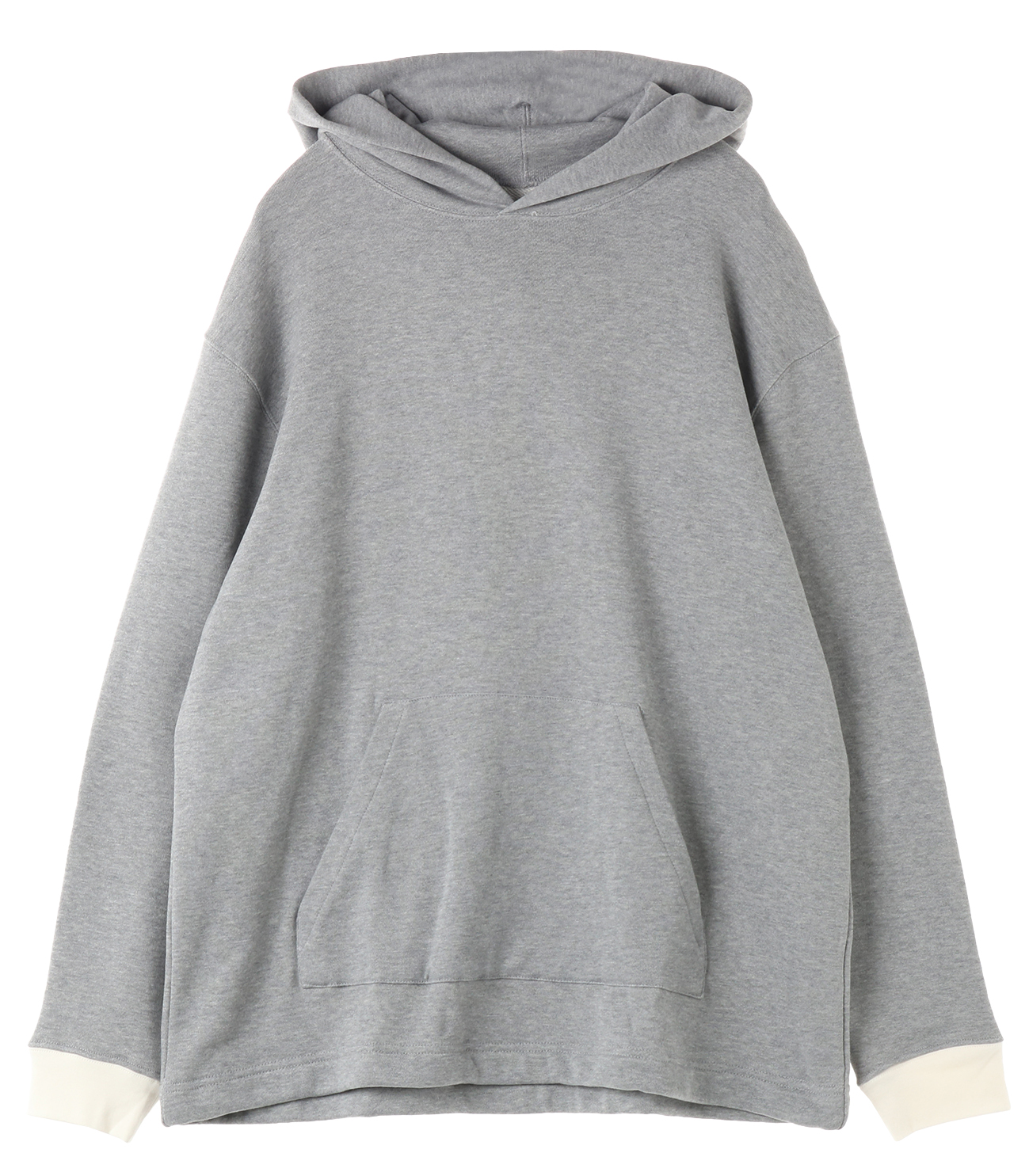 Men's new soft terry pullover hoody 詳細画像 grey 2