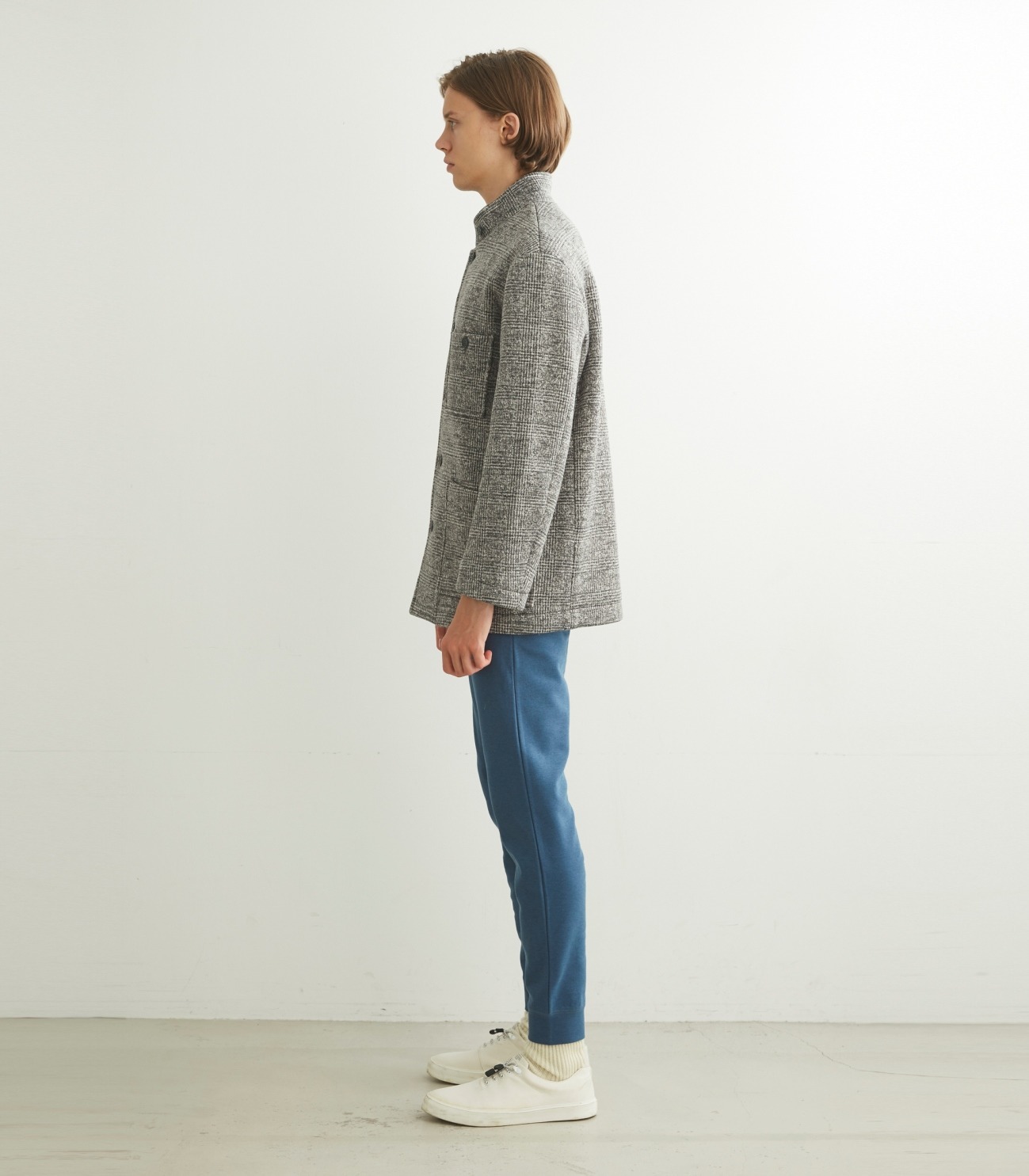 Men's sweater fleece comfort jacket 詳細画像 grey 3