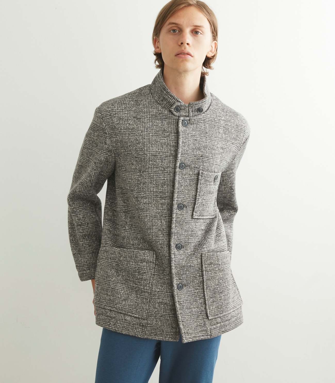 Men's sweater fleece comfort jacket 詳細画像 grey 6