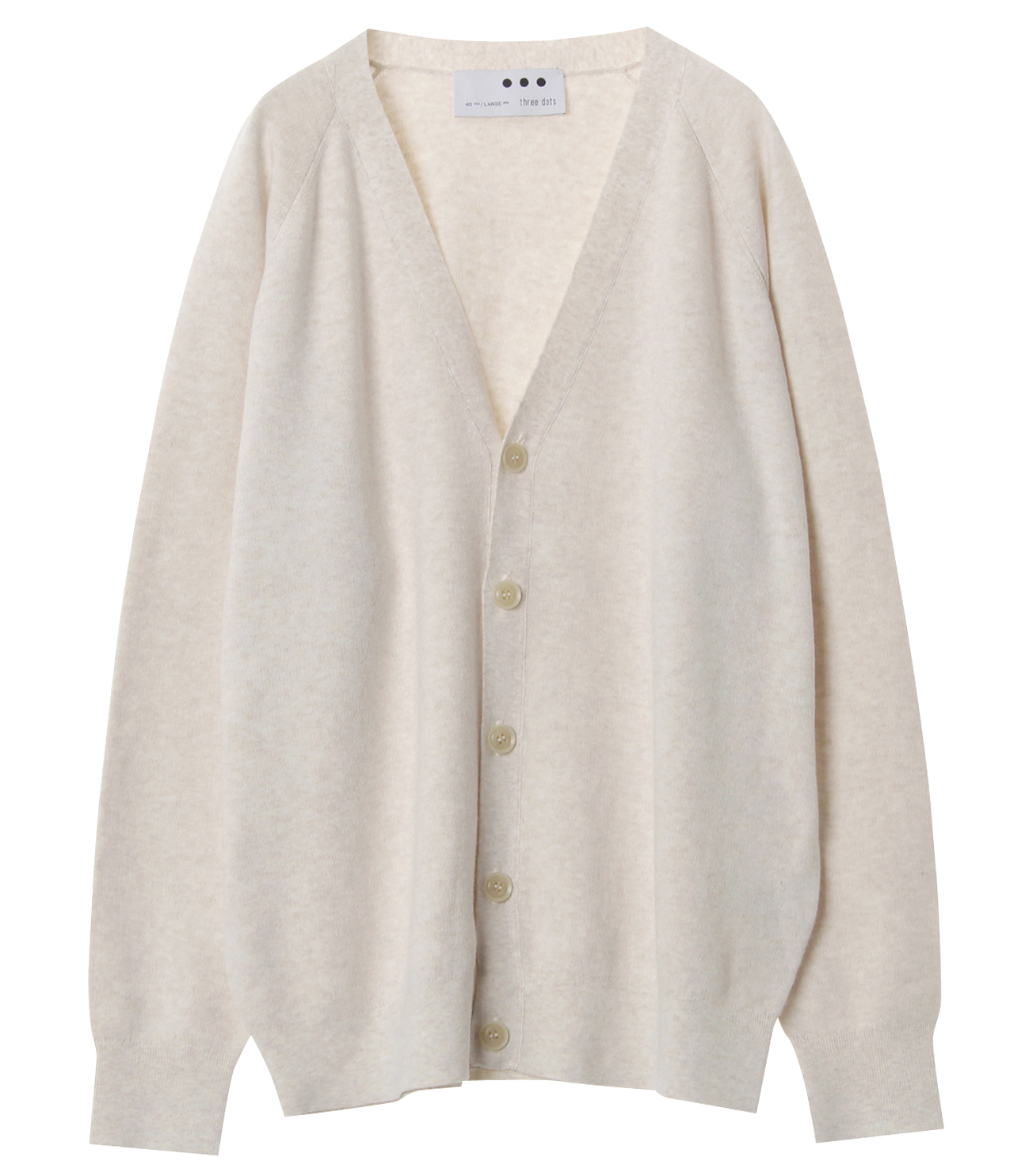 Men 039 S Cotton Melange V Neck Cardigan スリードッツ オフィシャルオンラインショップ