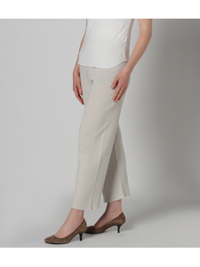 Silky organic cotton rib pant 詳細画像