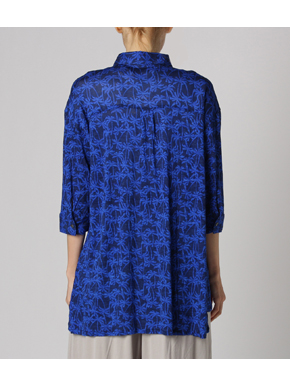 Palm print 3/4slv shirt 詳細画像