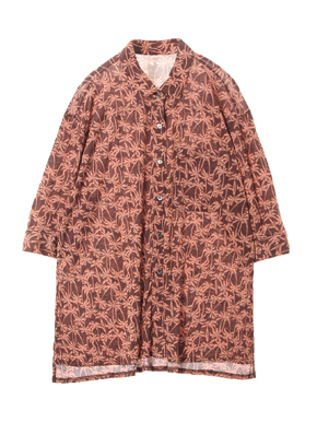 Palm print 3/4slv shirt 詳細画像