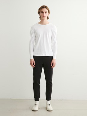 Men's organic cotton knit crew 詳細画像