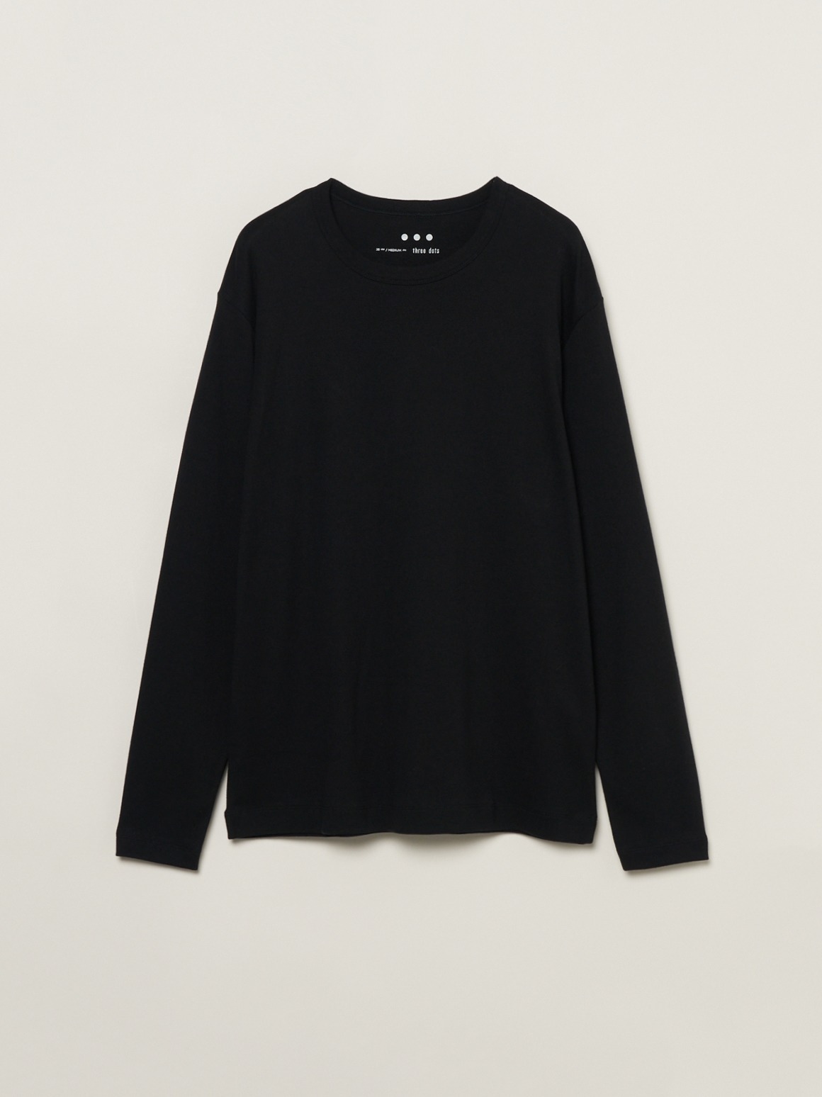 Men's organic cotton knit crew｜スリードッツ オフィシャル ...