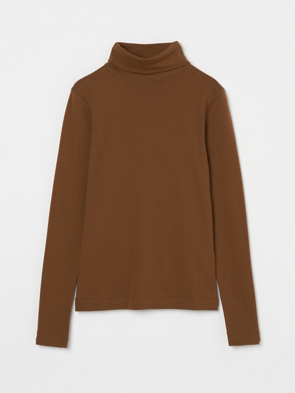 Organic cotton knit turtle neck