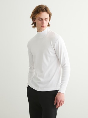 Men's organic cotton knit turtle 詳細画像