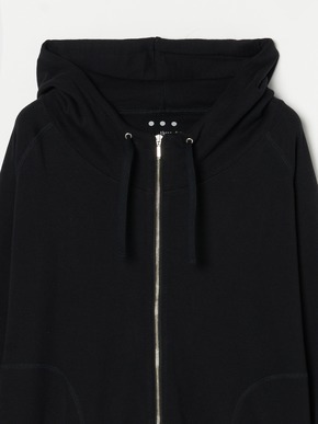 Organic cotton knit zip hoody 詳細画像