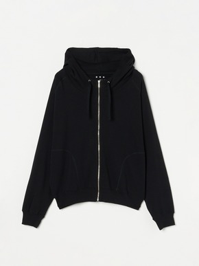 Organic cotton knit zip hoody 詳細画像