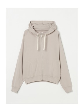 Organic cotton knit zip hoody 詳細画像