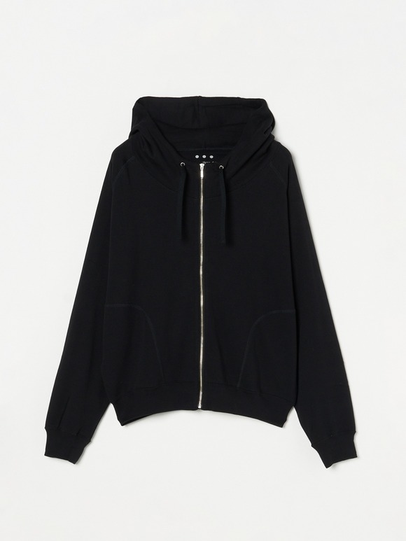 Organic cotton knit zip hoody