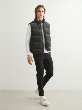 Men's corduroy down vest 詳細画像