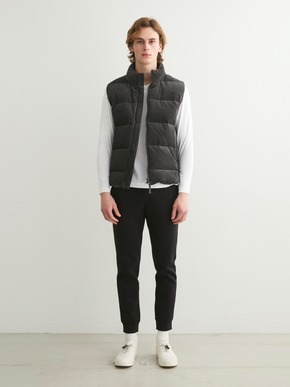 Men's corduroy down vest 詳細画像