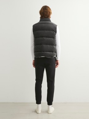 Men's corduroy down vest 詳細画像