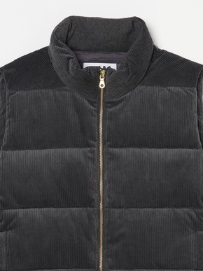 Men's corduroy down vest 詳細画像