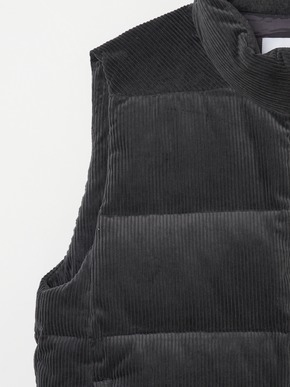 Men's corduroy down vest 詳細画像