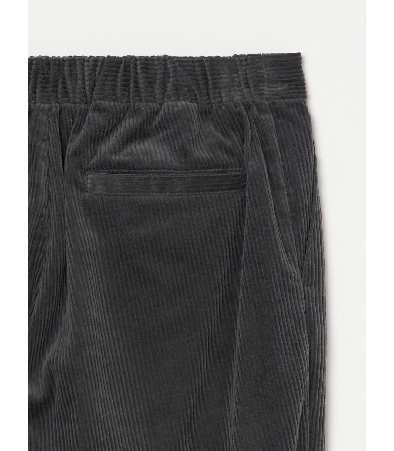 Men's corduroy shirring pants 詳細画像 charcoal 4