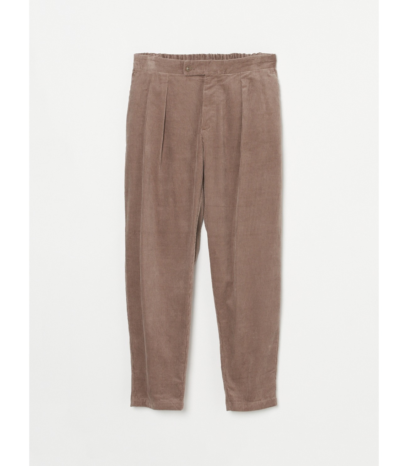 Men's corduroy shirring pants