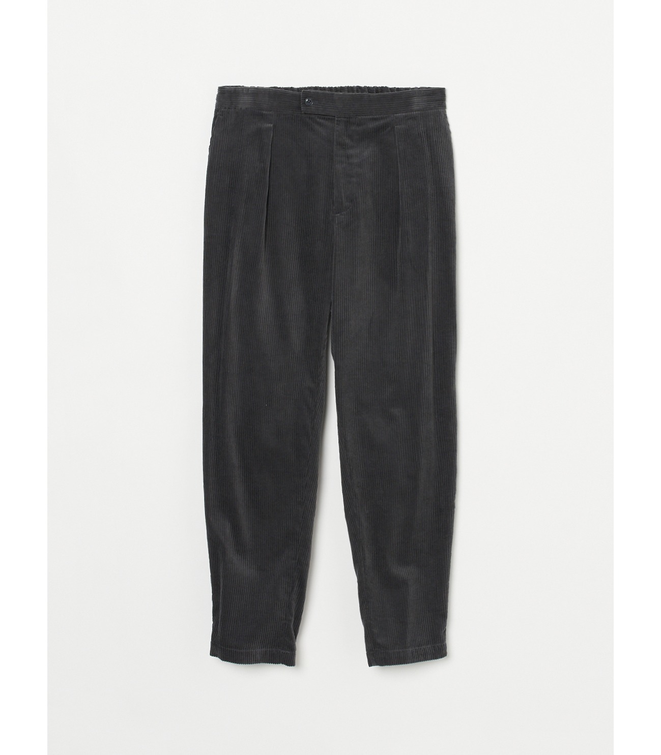 Men's corduroy shirring pants