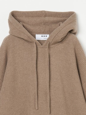 Washable wool cashmere hooded pullover 詳細画像
