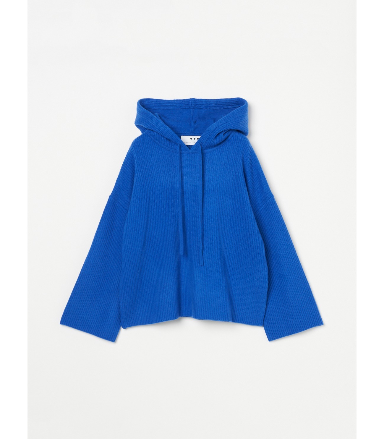 Washable wool cashmere hooded pullover 詳細画像 blue 1