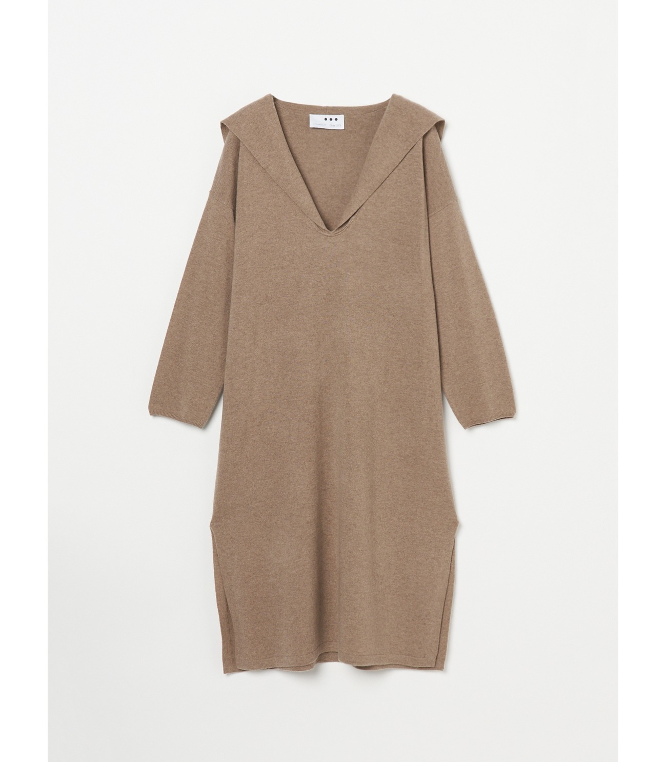 Washable wool cashmere dress｜スリードッツ オフィシャルオンラインショップ