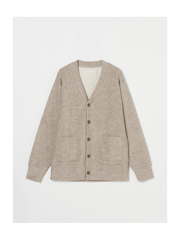 Men's cotton yak v neck cardigan