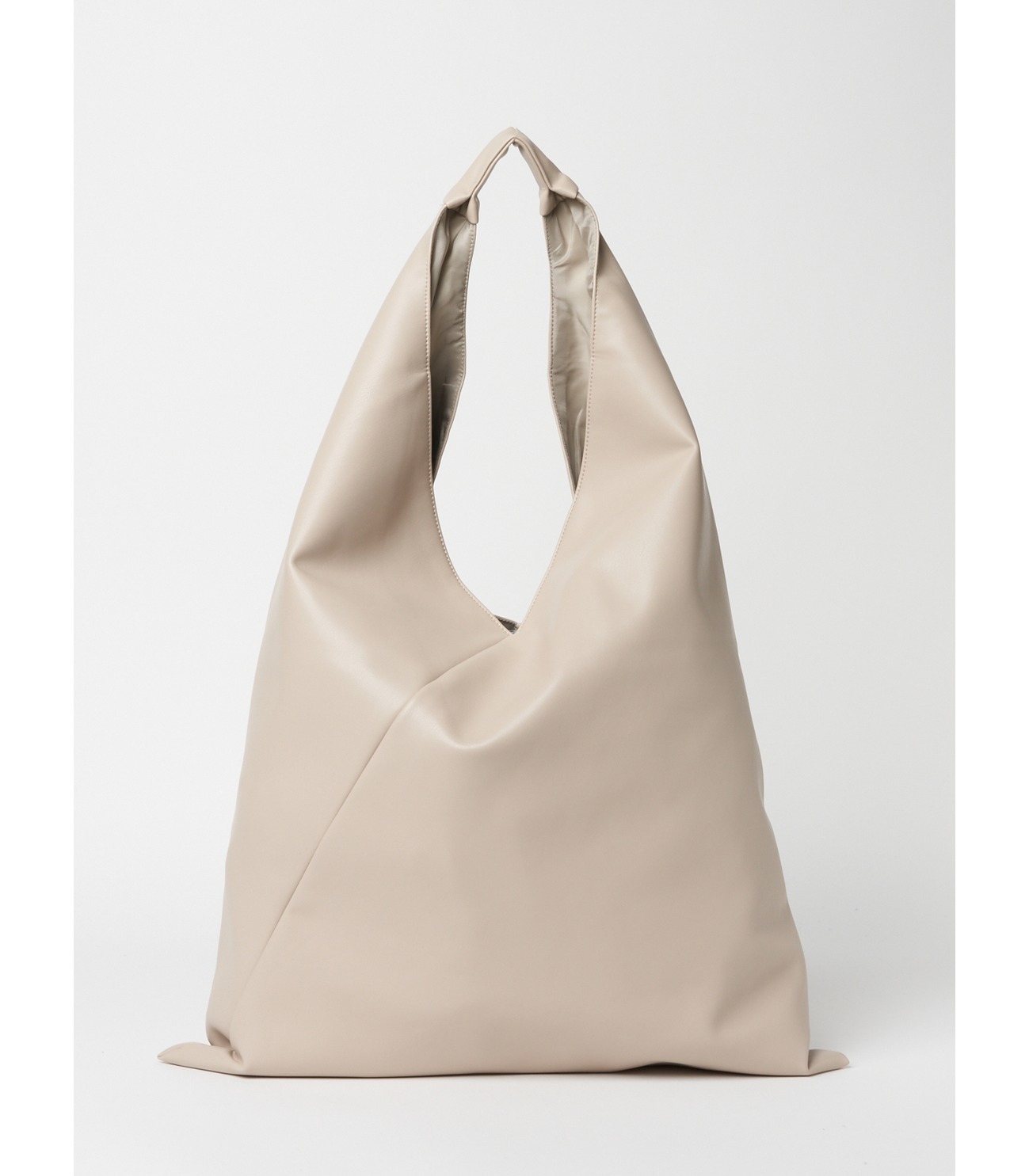 Eco leather bag triangle 詳細画像 white 2