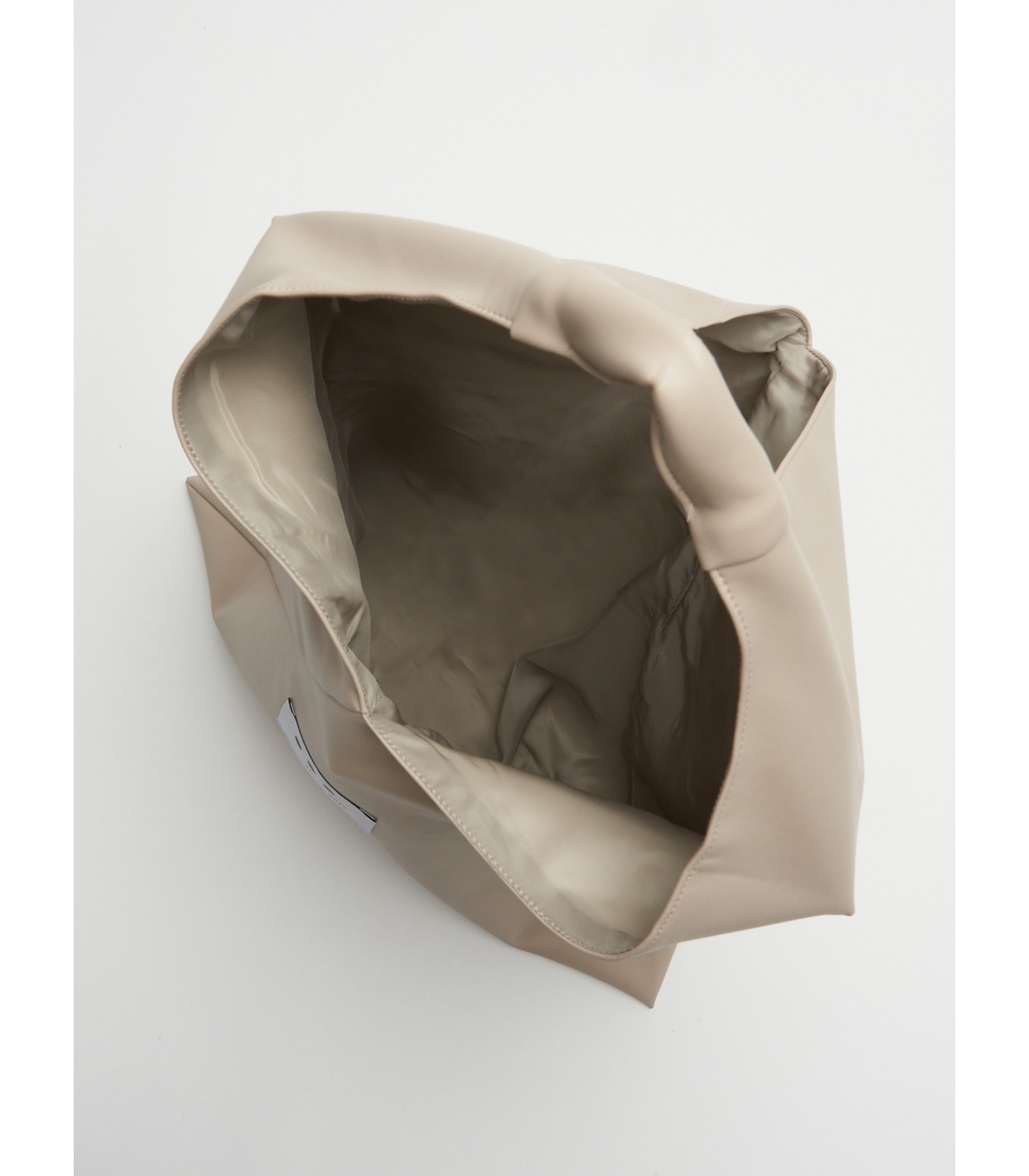 Eco leather bag triangle 詳細画像 white 5