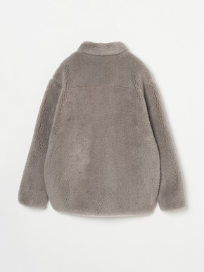 upcycled eco fur zip bluson 詳細画像