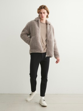 upcycled eco fur zip bluson 詳細画像
