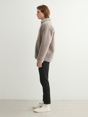 upcycled eco fur zip bluson 詳細画像