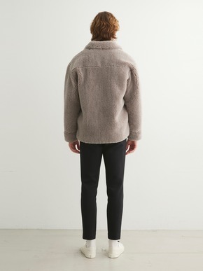 upcycled eco fur zip bluson 詳細画像