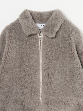 upcycled eco fur zip bluson 詳細画像