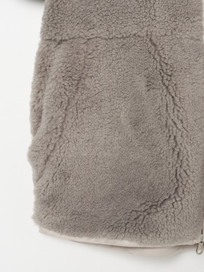 upcycled eco fur zip bluson 詳細画像
