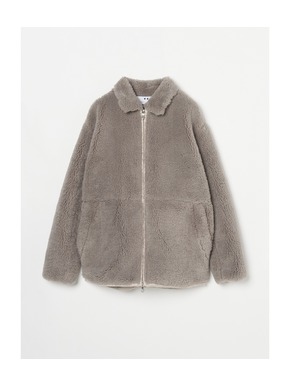 upcycled eco fur zip bluson 詳細画像
