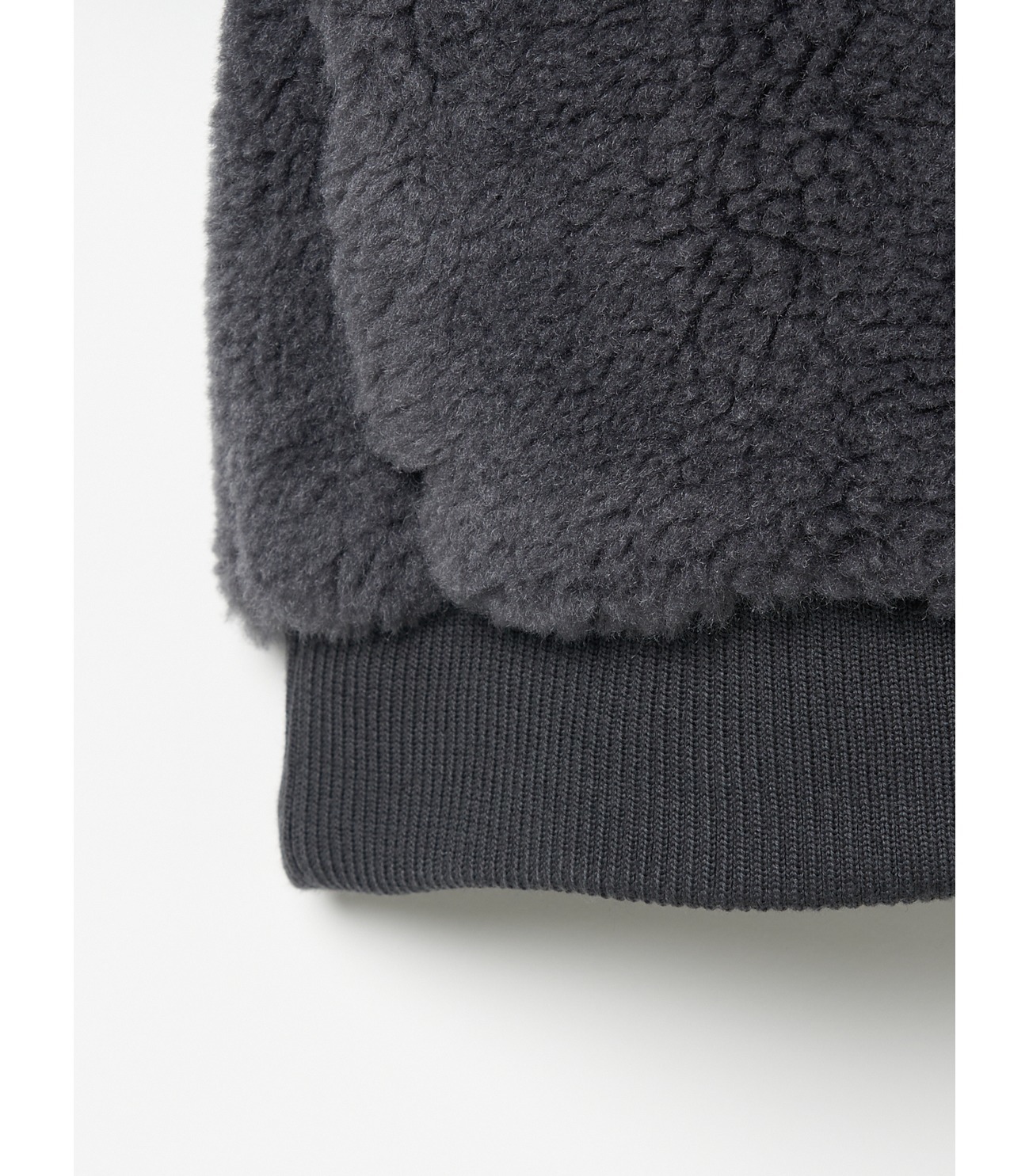 upcycled eco fur hoodie blouson 詳細画像 soft black 5