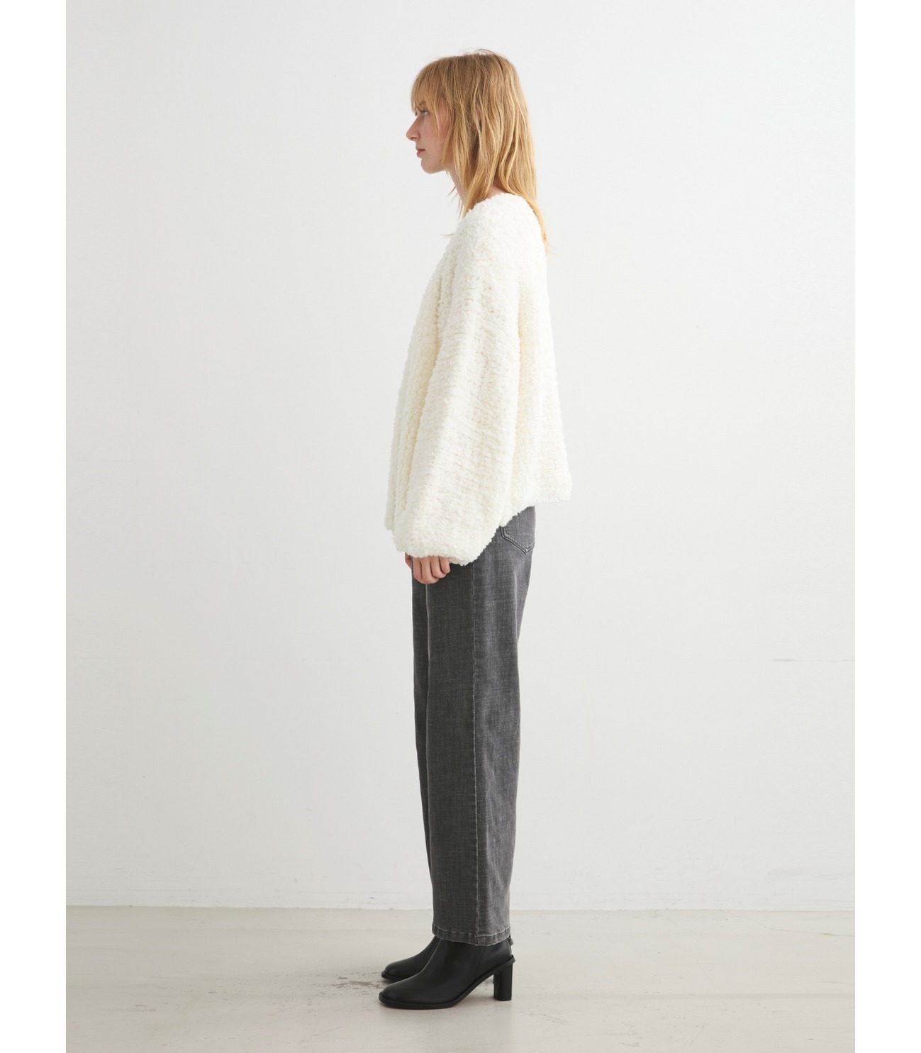 Hand knited jacket 詳細画像 off white 12