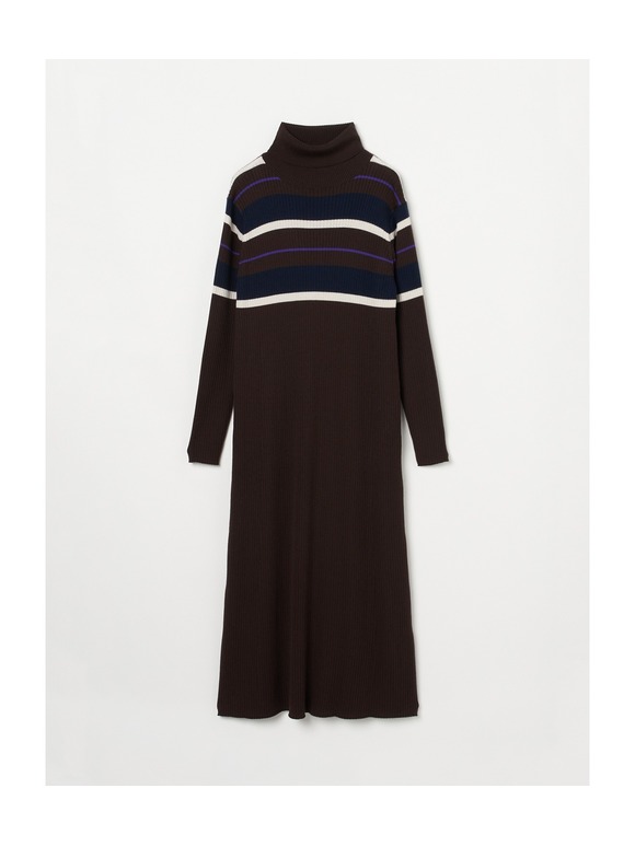 Wool outfit a-line long dress