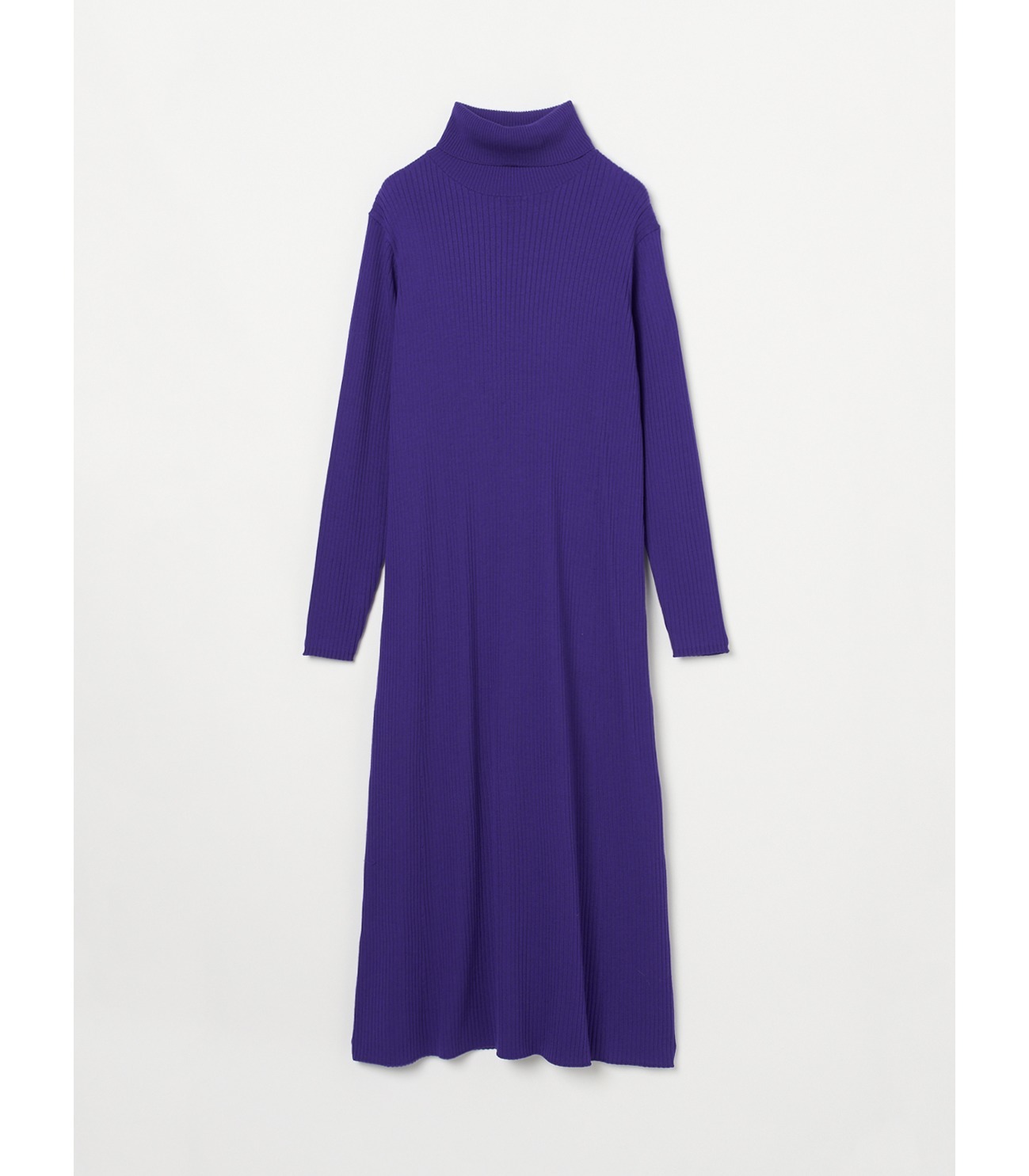 Wool outfit a-line long dress 詳細画像 blue purple 2