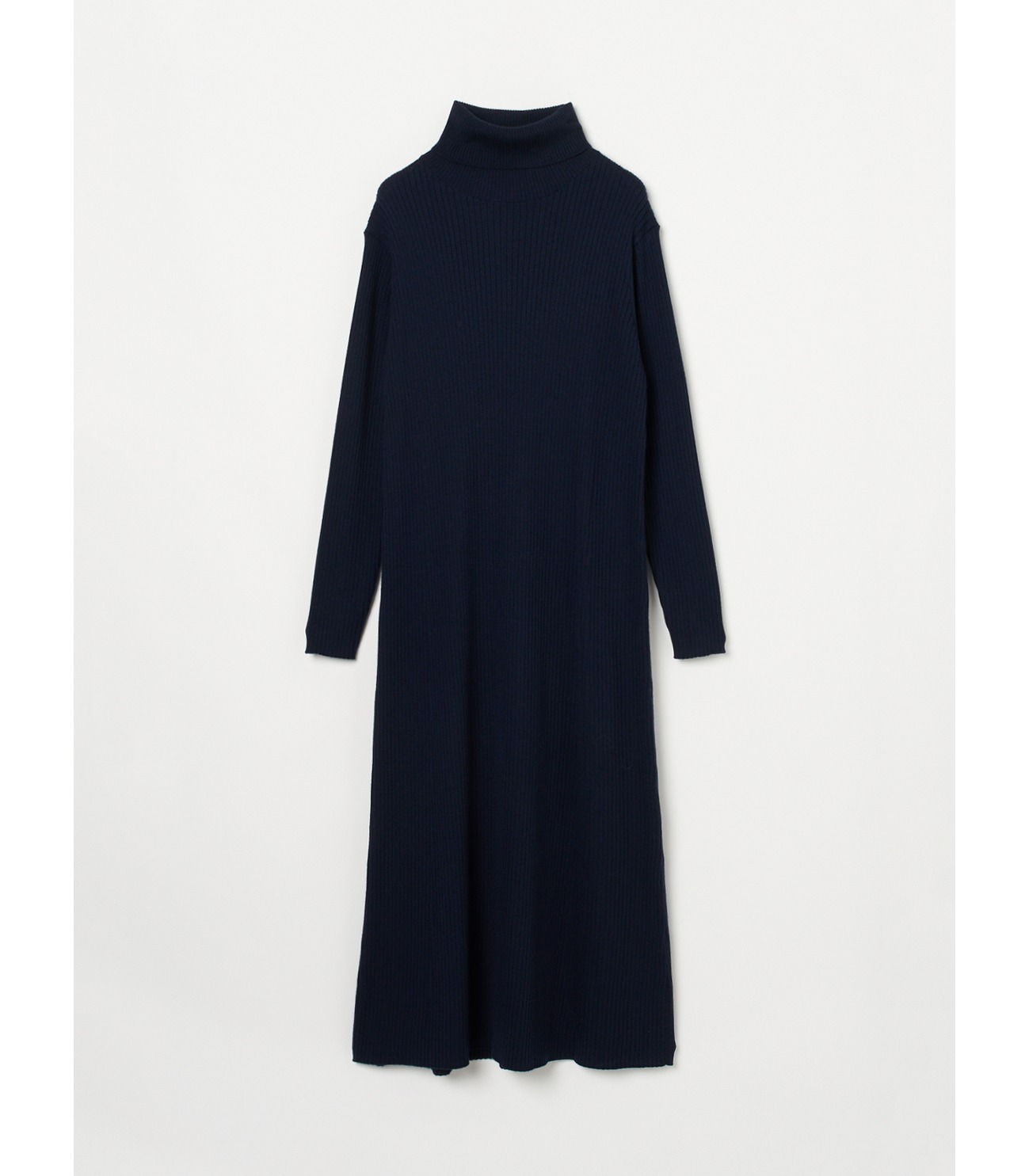 Wool outfit a-line long dress 詳細画像 navy 2