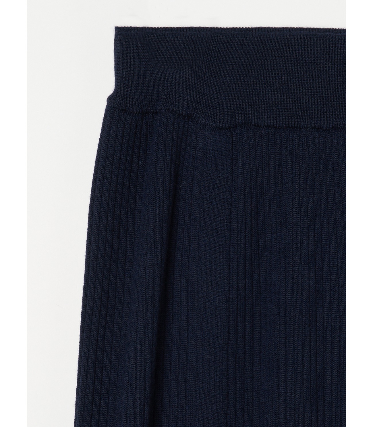 Wool outfit semi wide slit pant 詳細画像 navy 3