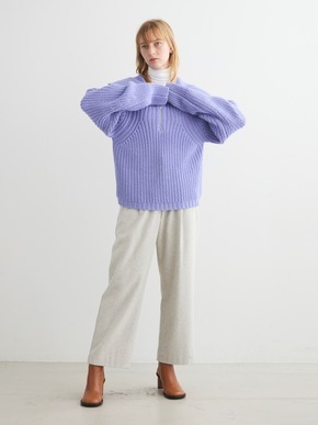 Bulky sweater l/s half zip po 詳細画像