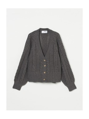 Bulky sweater l/s cable cardy 詳細画像