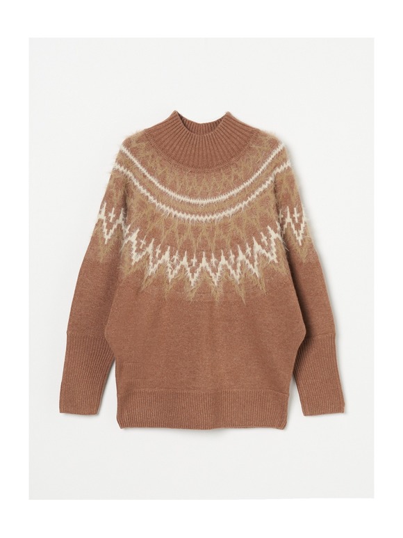 Jaguard sweater dolman sweater
